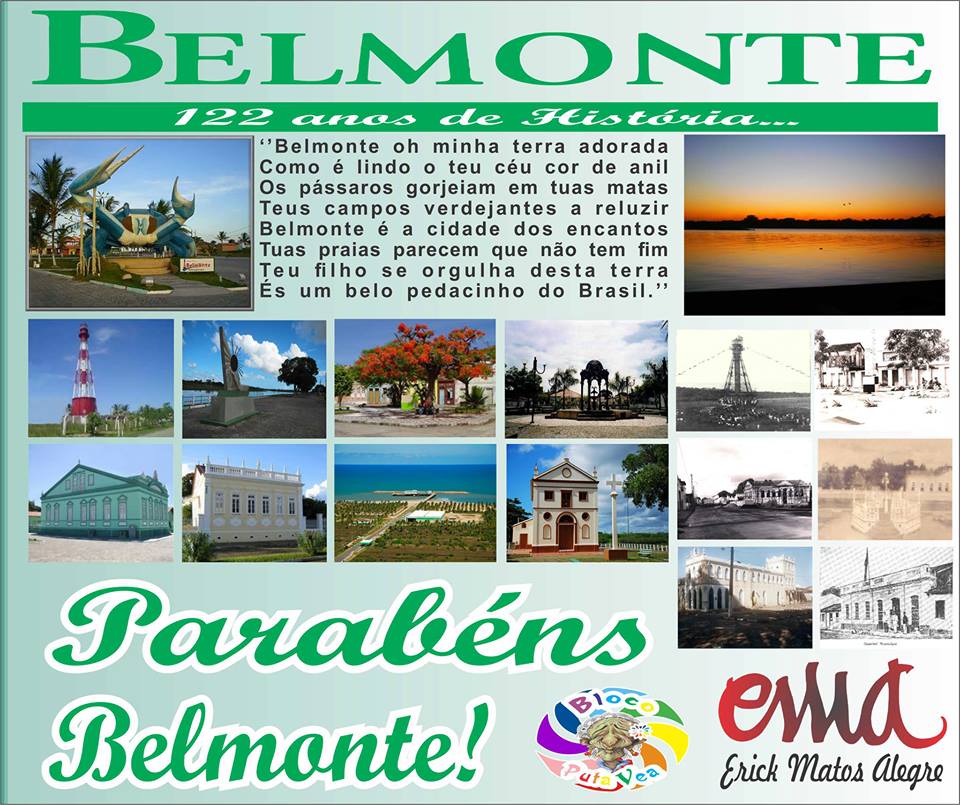 Parabéns Belmonte pelos seus 122 anos.