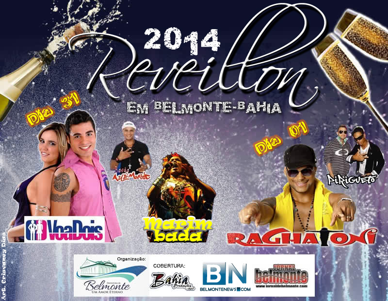 Confira a programação do Reveillon 2014 em Belmonte-Ba.