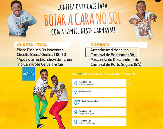 É o Than anuncia carnaval de Belmonte e redes sociais avaliam positivamente a grade de atrações.