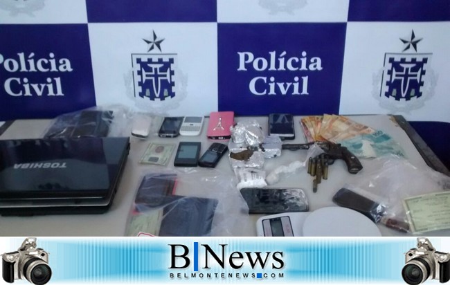 Polícia Civil tira de circulação envolvidos com tráfico de drogas em Belmonte.