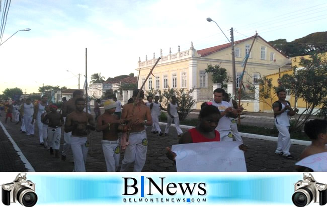 Associações Culturais e de Capoeira fazem manifestação contra a reforma em Belmonte.