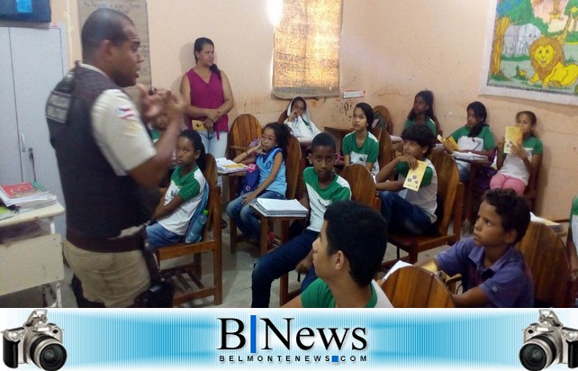 8º Batalhão de Polícia Militar inicia segunda turma do PROERD em Belmonte.