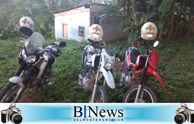 Motociclistas do 8ºBPM-Porto Seguro recuperam 03 motos roubadas no Bairro Vila Vitória.