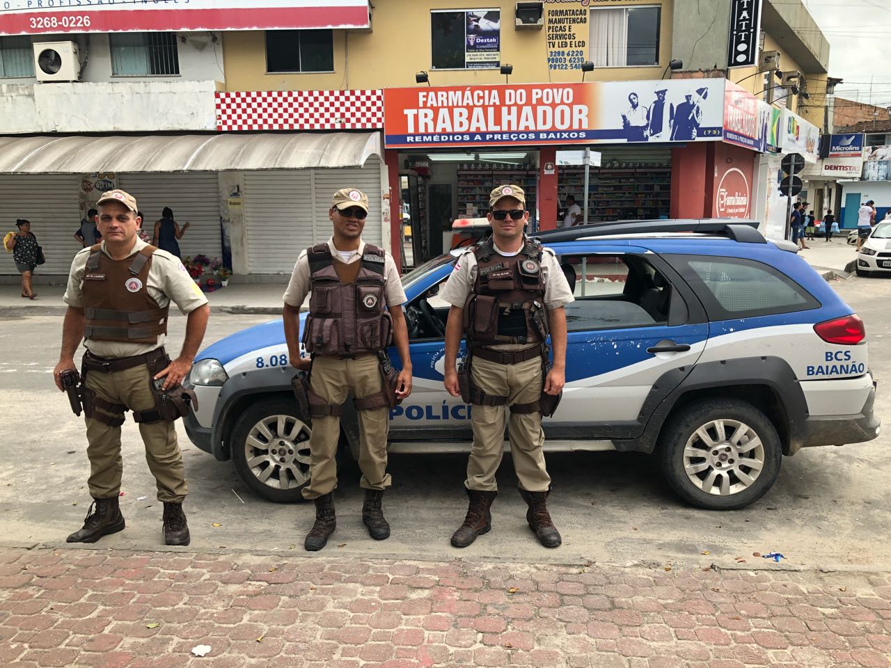 Operação da Polícia Militar intensifica o policiamento ostensivo no comércio das cidades de Belmonte e Porto Seguro.
