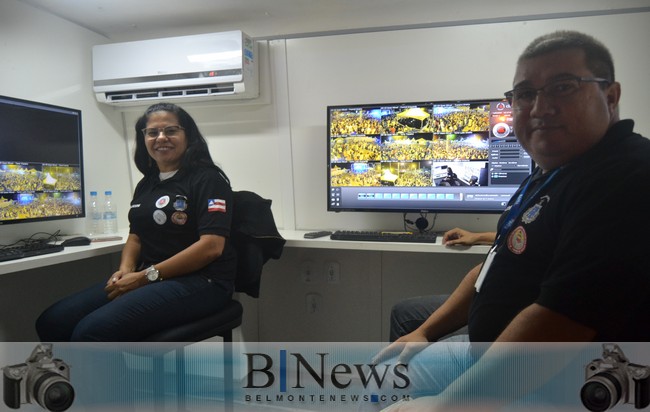 Forças policiais usam tecnologia de ponta no carnaval de Belmonte.