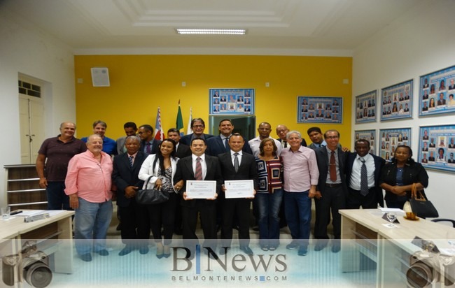 Delegados são homenageados pela Câmara de Vereadores de Belmonte.