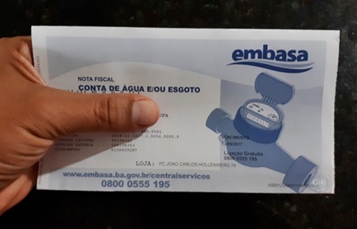 Justiça obriga Embasa a cobrar apenas pelo valor consumido nas contas de água.