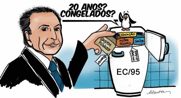Teto dos Gastos corta recursos da saúde e educação e dificulta a vida dos municípios.