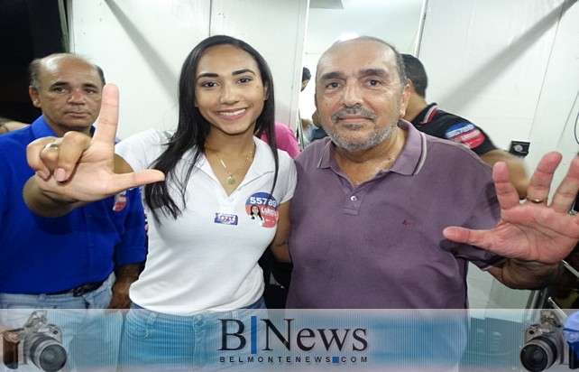 Larissa Oliveira e Iêdo Elias promovem evento político em Belmonte.