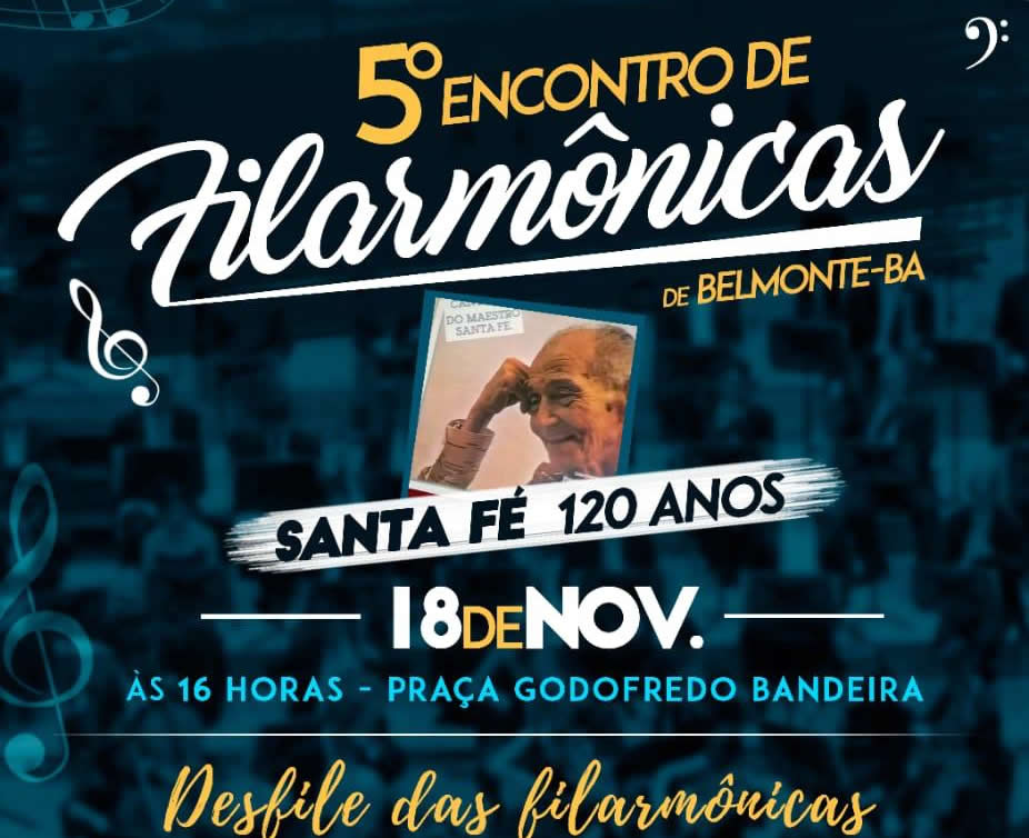 10 bandas participarão do 5º Encontro de Filarmônicas de Belmonte.