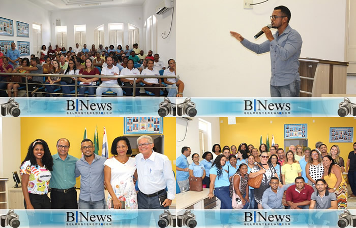 Cerimônia na Câmara de Vereadores marca a posse do Secretário de Educação Rogério Bahia.