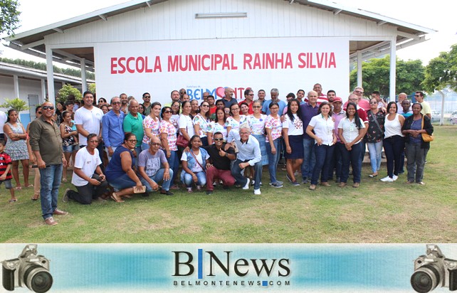 Prefeitura de Belmonte e Veracel entregam escola totalmente reformada à população de Barrolândia.