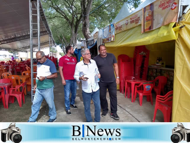 Prefeito Janival Borges visita estrutura e anuncia programação da Festa do Carmo em Belmonte.