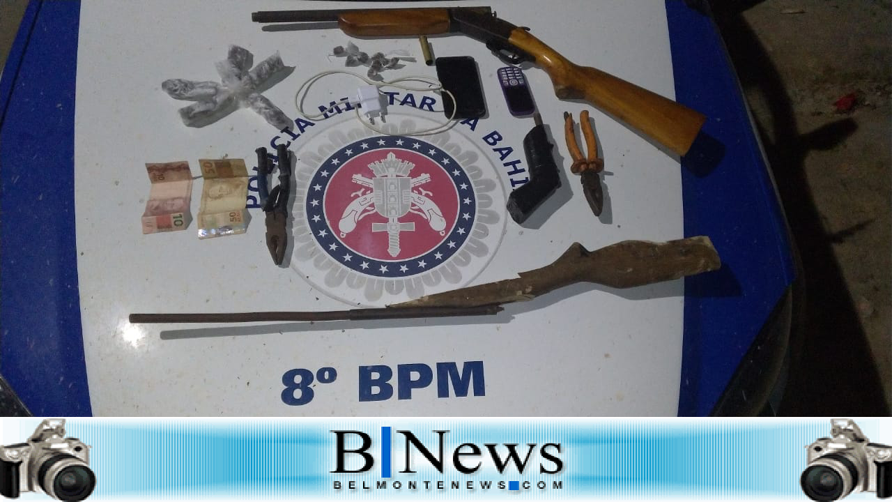Polícia Militar prende homem acusado de ser um dos líderes do tráfico de drogas em Barrolândia.