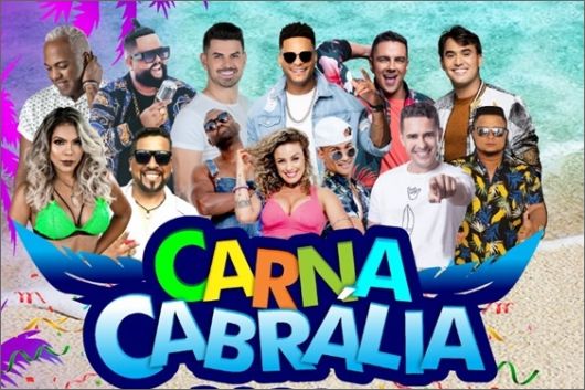 Carnaval de Cabrália terá dois trios, várias atrações, 3 dias de festa e blocos na rua.