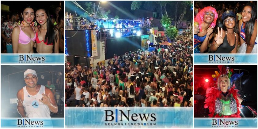 Banda Semba agita a galera no último arrastão do Carnaval em Belmonte.