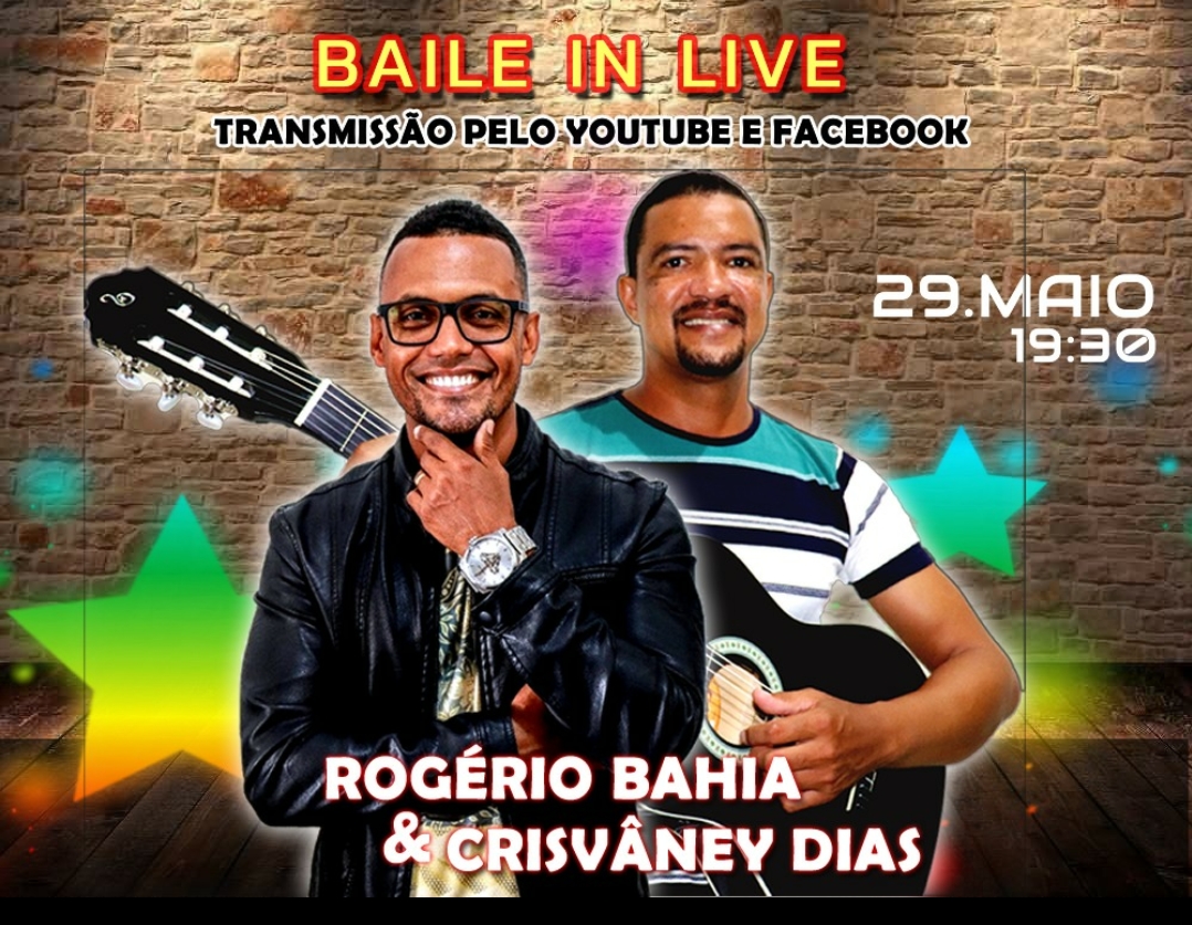 Live Rogério Bahia e Crisvâney Dias promete agitar a noite em Belmonte.