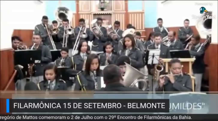 Filarmônica XV de Setembro participa do 1º Encontro de Filarmônicas da Bahia online.