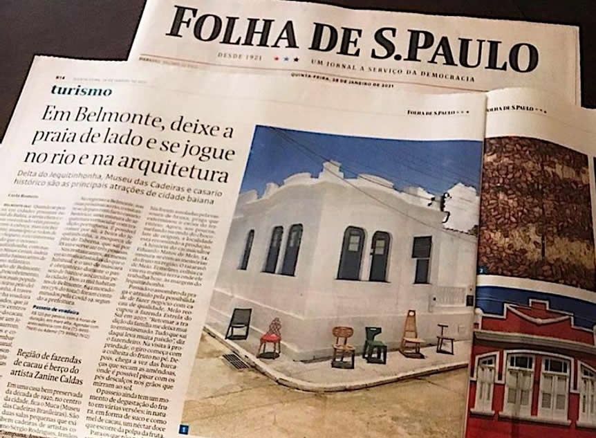 Belmonte é destaque no caderno de turismo de um dos maiores jornais do país.