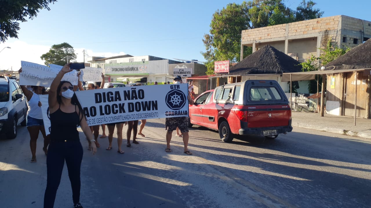 População da Costa do Descobrimento não apoia Lockdown imposto pelo Governo do Estado.