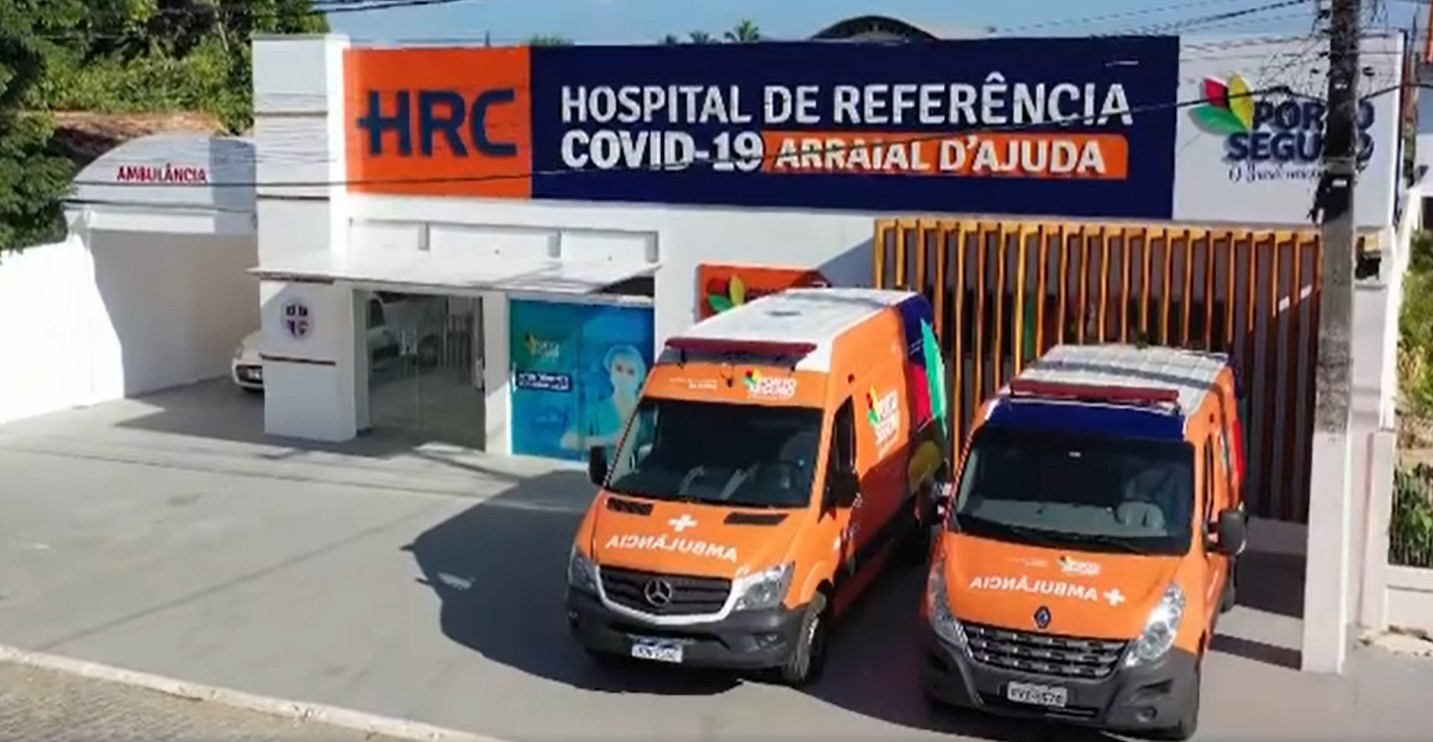 Jânio Natal inaugura Hospital de Referência COVID-19 e entrega 03 ambulâncias novas para a saúde de Porto Seguro.