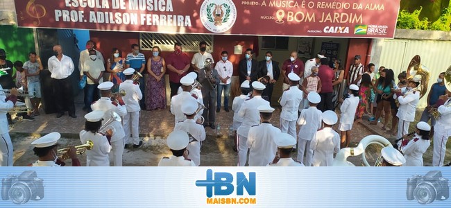 Escola de Música é inaugurada no Bairro Bom Jardim em Belmonte.