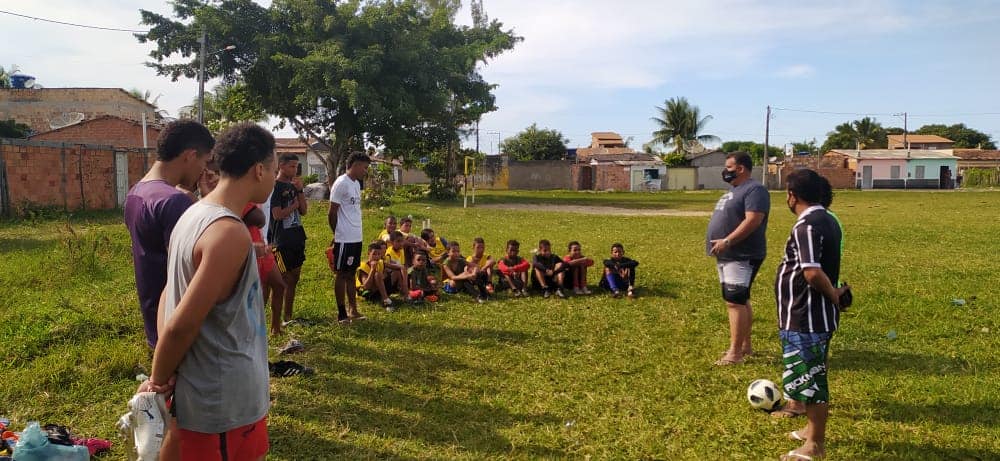 Vereador Luluca visita Escolinha de Futebol do Bairro Bom Jardim, projeto do saudoso Sr. Manoel.